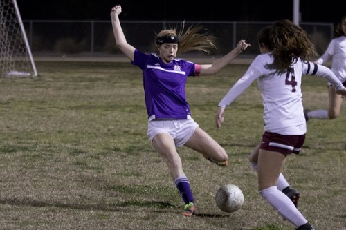 Lemoore's Sami Chedester looks for an opening in the Division III playoff game against Independence in Bakersfield.